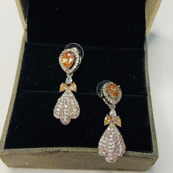 American Diamond Dangle Earrings
