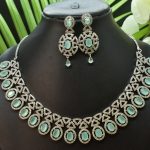 Silver Plated Mint Necklace