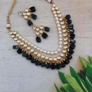 Pearl & Kundan Stone Necklace